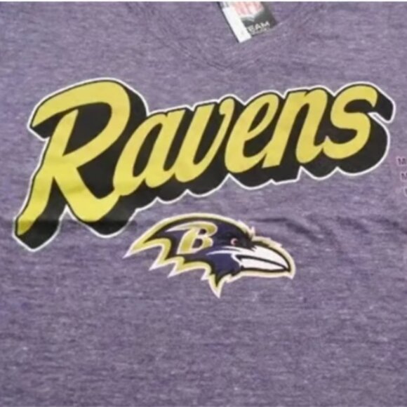 5th & Ocean by New Era Women's Baltimore Ravens Tri-Natural T-Shirt, Medium - Picture 3 of 6